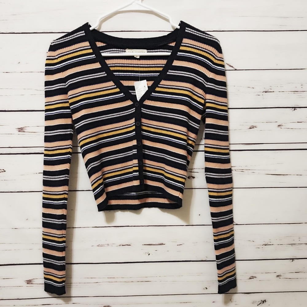 LA Hearts Cropped Sweater